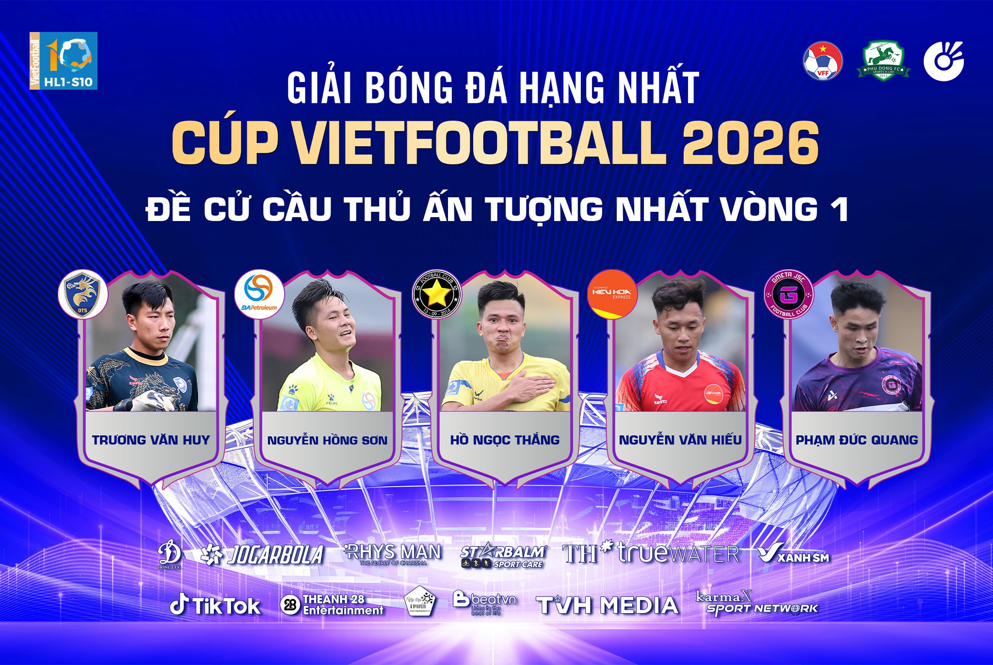 Bình chọn cầu thủ ấn tượng nhất vòng 1 (HL1-S10)